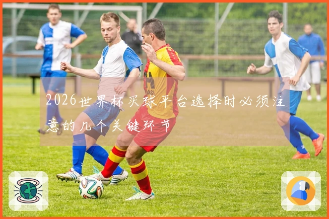 2026世界杯买球平台选择时必须注意的几个关键环节